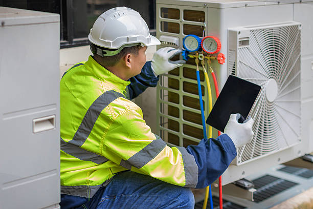 Professional Hvac technician working in Central City, PA